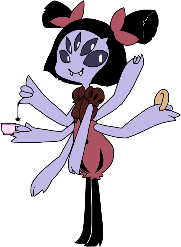 Undertale Muffet By Gracefirehearth-d9d6s01 - Bases De Muffet Undertale (767x1042), Png Download