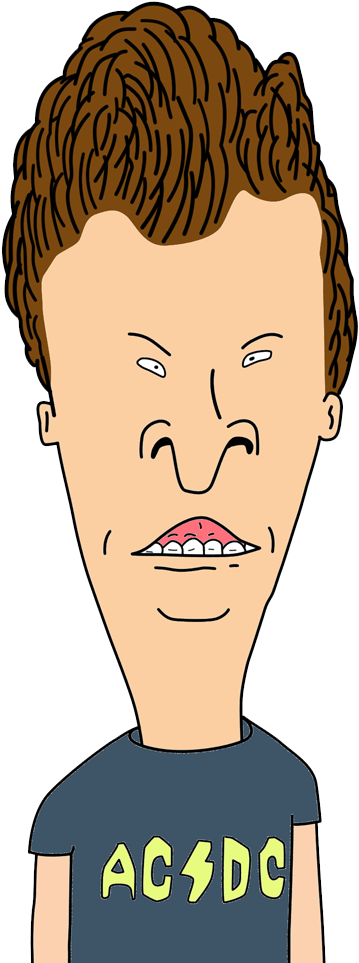 Butthead Acdc - Butthead From Beavis And Butthead (572x1000), Png Download