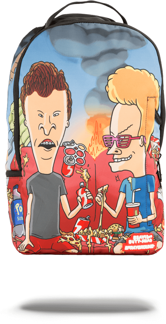 Sprayground "beavis And Butthead Couch" Backpack (960x1225), Png Download