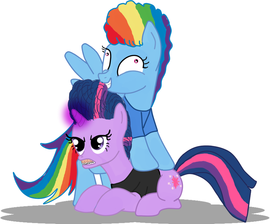 Pony Rainbow Dash Twilight Sparkle Butt-head Beavis - My Little Pony Beavis And Butthead (859x712), Png Download