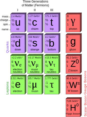 Entonces, Hasta Ahora, Todos Los Átomos De Los Elementos - Quarks Bosons And Leptons (424x600), Png Download
