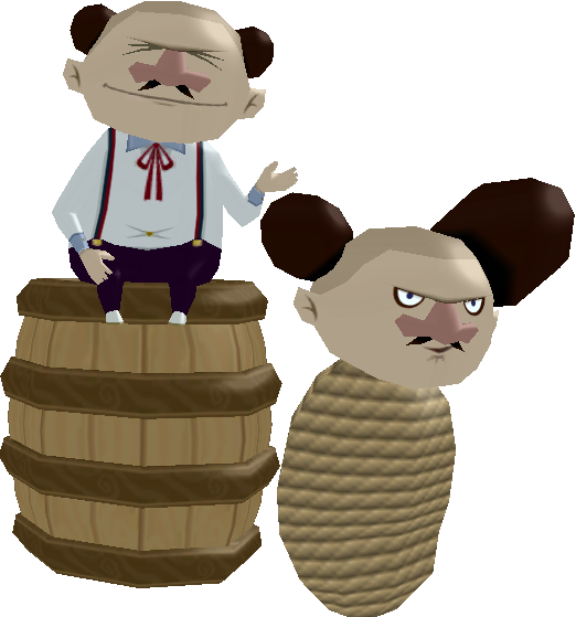 The Legend Of Zelda - Bomb Salesman Wind Waker (522x559), Png Download
