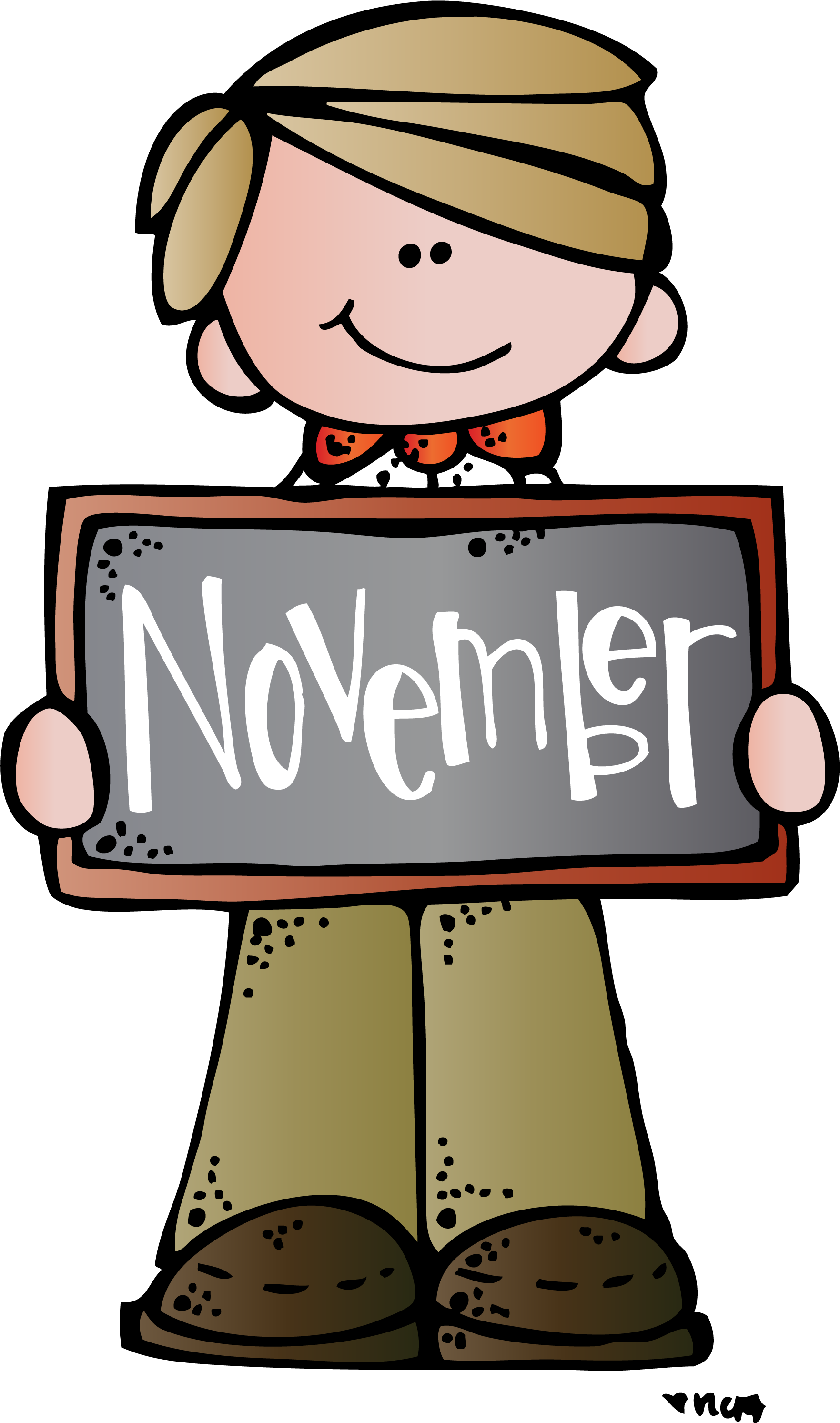 Pin By Elissa Beavis On Melonheadz - Melonheadz November Clipart (1828x3000), Png Download