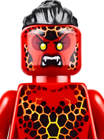 Lego Nexo Knights General Magmar Head - Der Mech Des Schwarzen Ritters (336x448), Png Download