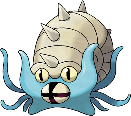 Pokemon Sun & Moon Artwork - Omanyte Pokemon Go Evolution (475x475), Png Download