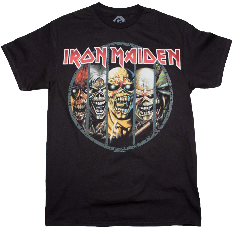Evolution Of Eddie Iron Maiden T-shirt - Iron Maiden Eddie Evolution T Shirt (911x903), Png Download