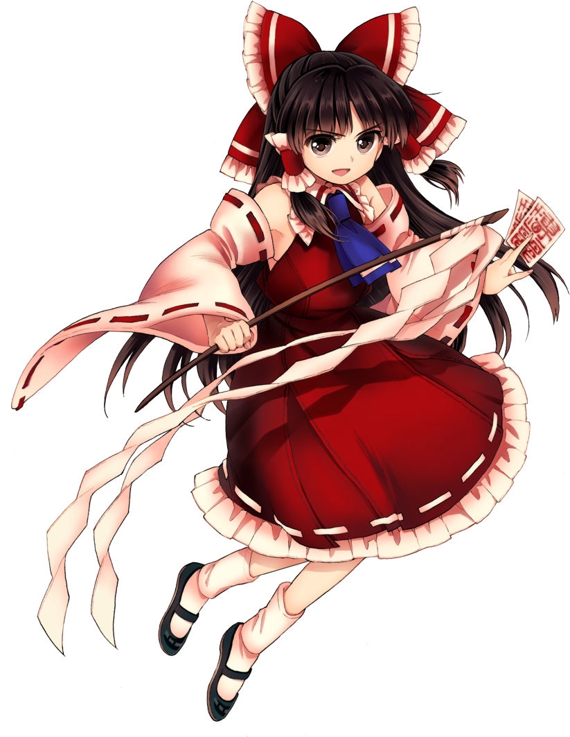 Hakurei Reimu Drawn By Harukawa Moe - Marisa Kirisame Hakurei Reimu (831x1099), Png Download