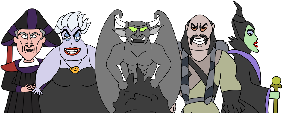 Ranking The Most Evil Disney Villains - Clip Art (1024x384), Png Download