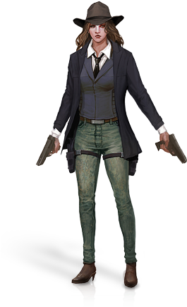 Illuminati Gunslinger Female - Illuminati Gunslinger (300x436), Png Download