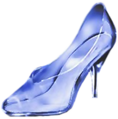Photoshop Clipart Cinderella - Glass Slipper Clipart (398x400), Png Download