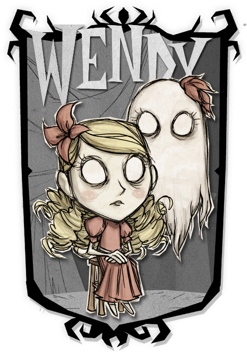 Wendy & Abigail - Don T Starve Wendy Skins (483x687), Png Download