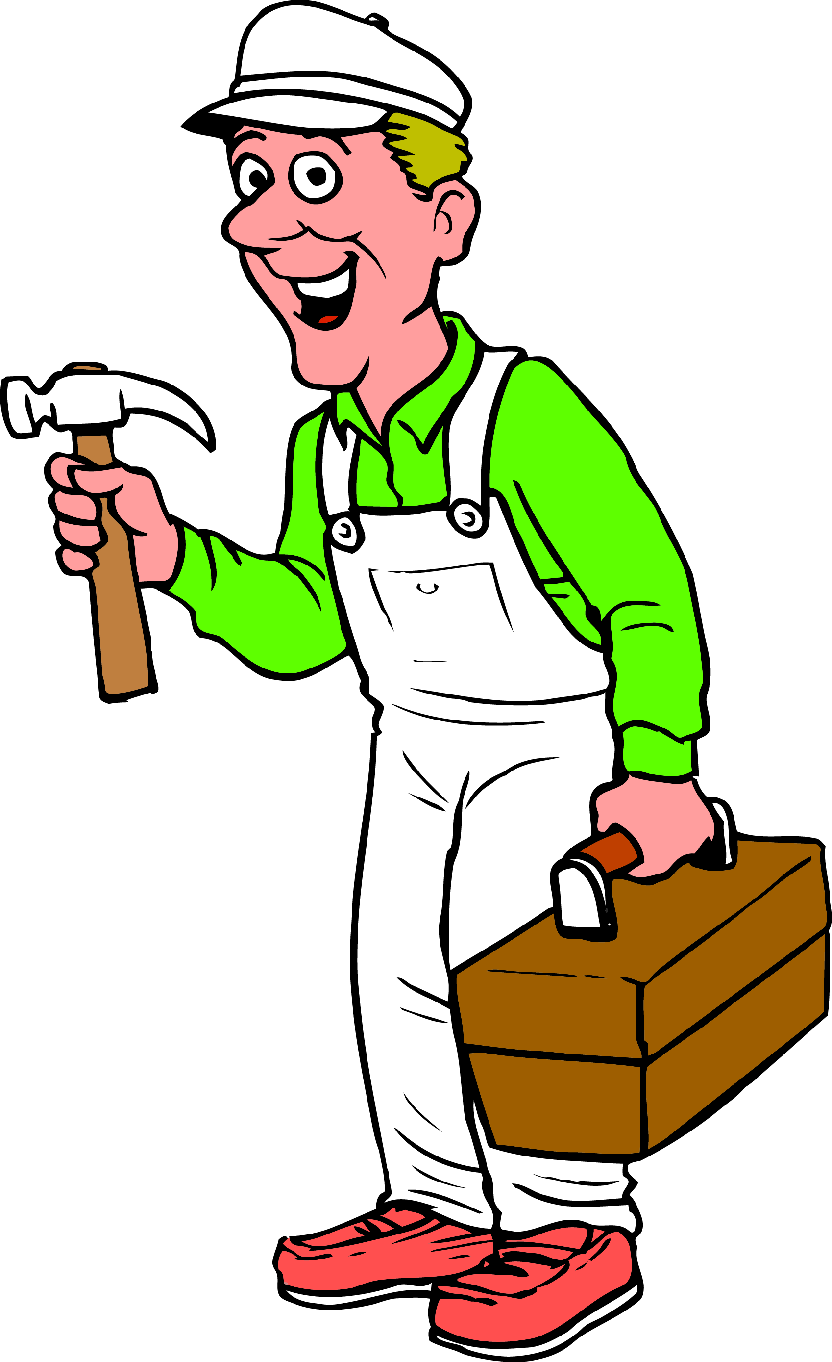 Right Carpenter Clipart Png - Clip Art (1698x2777), Png Download