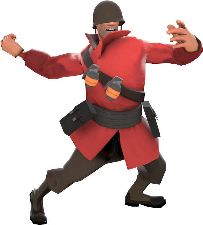 Tf2 Soldier Png - Pose Tf2 (688x748), Png Download