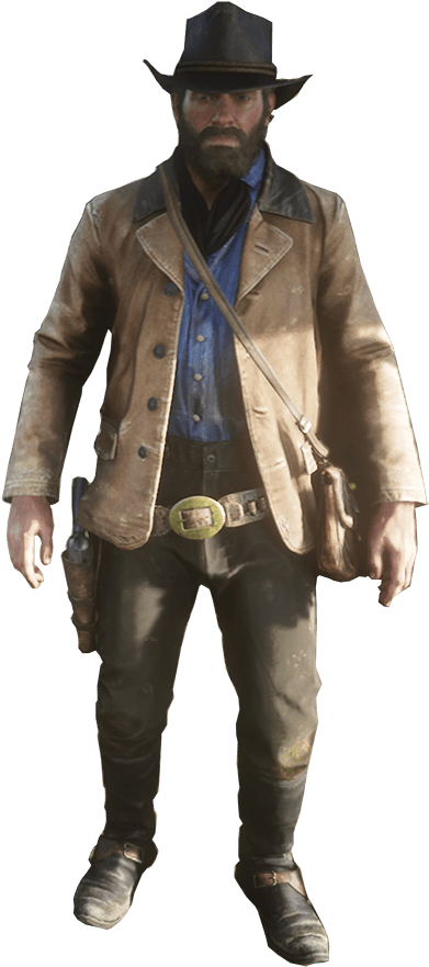 The Gunslinger Effect - Red Dead Redemption 2 Beard (426x900), Png Download