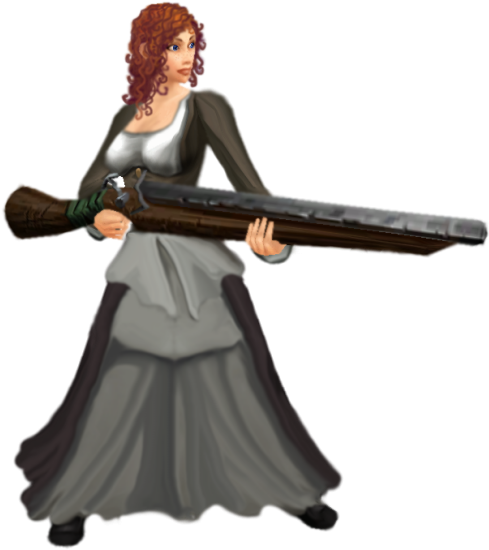 Gunslinger - Figurine (500x549), Png Download