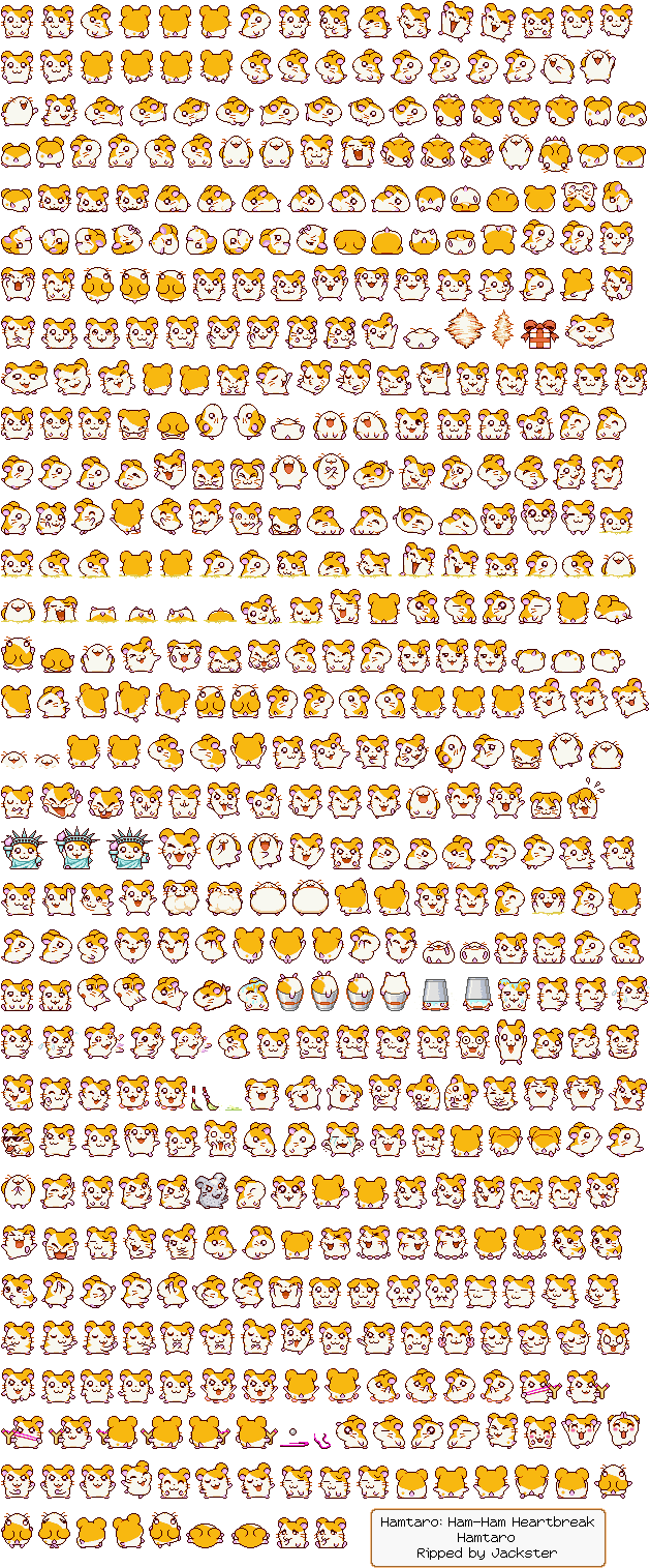 Hamtaro - Hamtaro Ham Ham Heartbreak (640x1530), Png Download