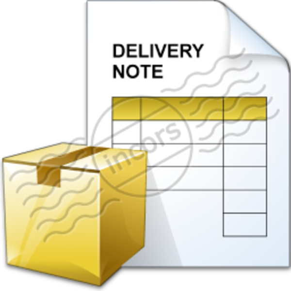 Delivery Note 12 Image - Delivery Note Clipart (600x600), Png Download