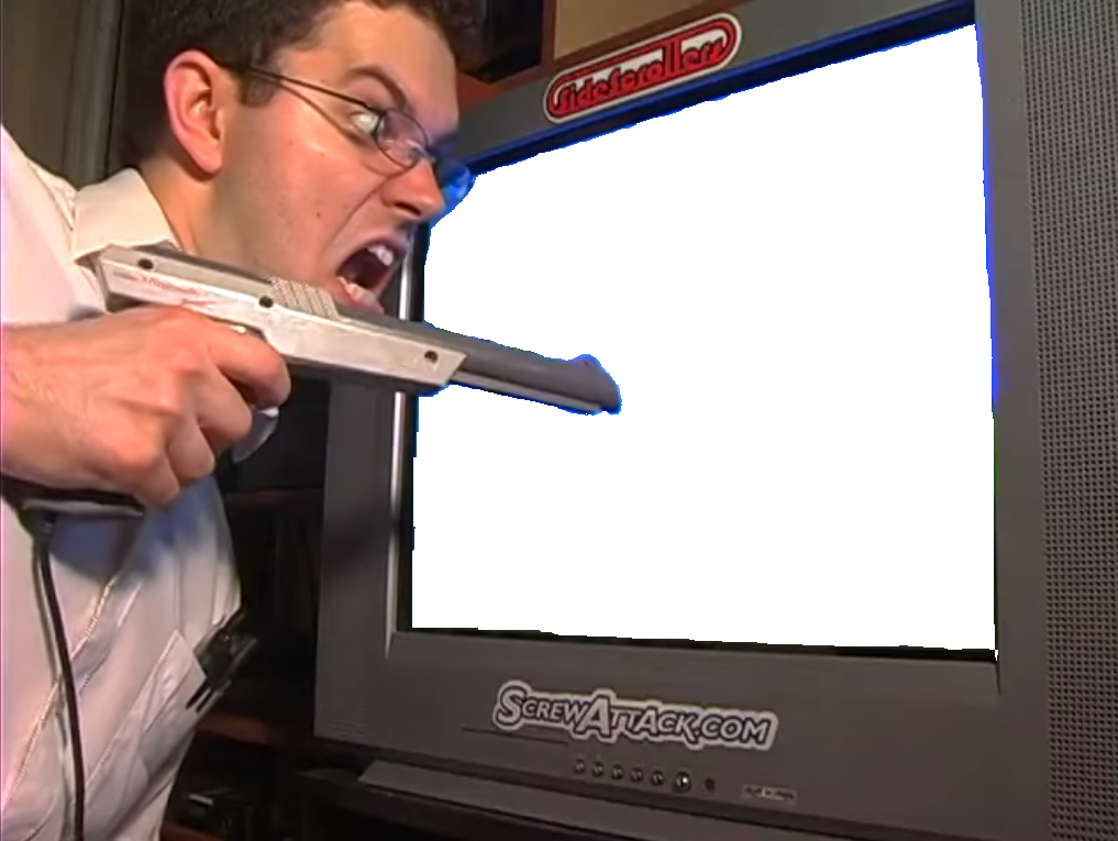 Copy Discord Cmd - Angry Video Game Nerd Duck Hunt (1017x765), Png Download