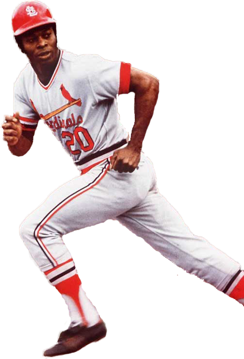 Lou Brock Cardinals Autographed Sports Illustrated (511x745), Png Download