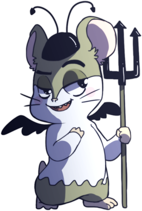 “ Spat From Hamtaro ” Reminiscing The Past Gave Me - Cartoon (500x740), Png Download