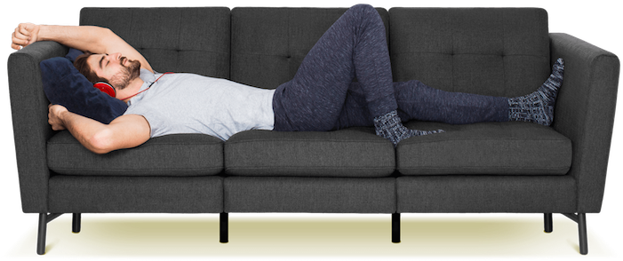 Modular Sofa Designed For The Millennial Lifestyle - People Sitting On Couch Png (1000x669), Png Download
