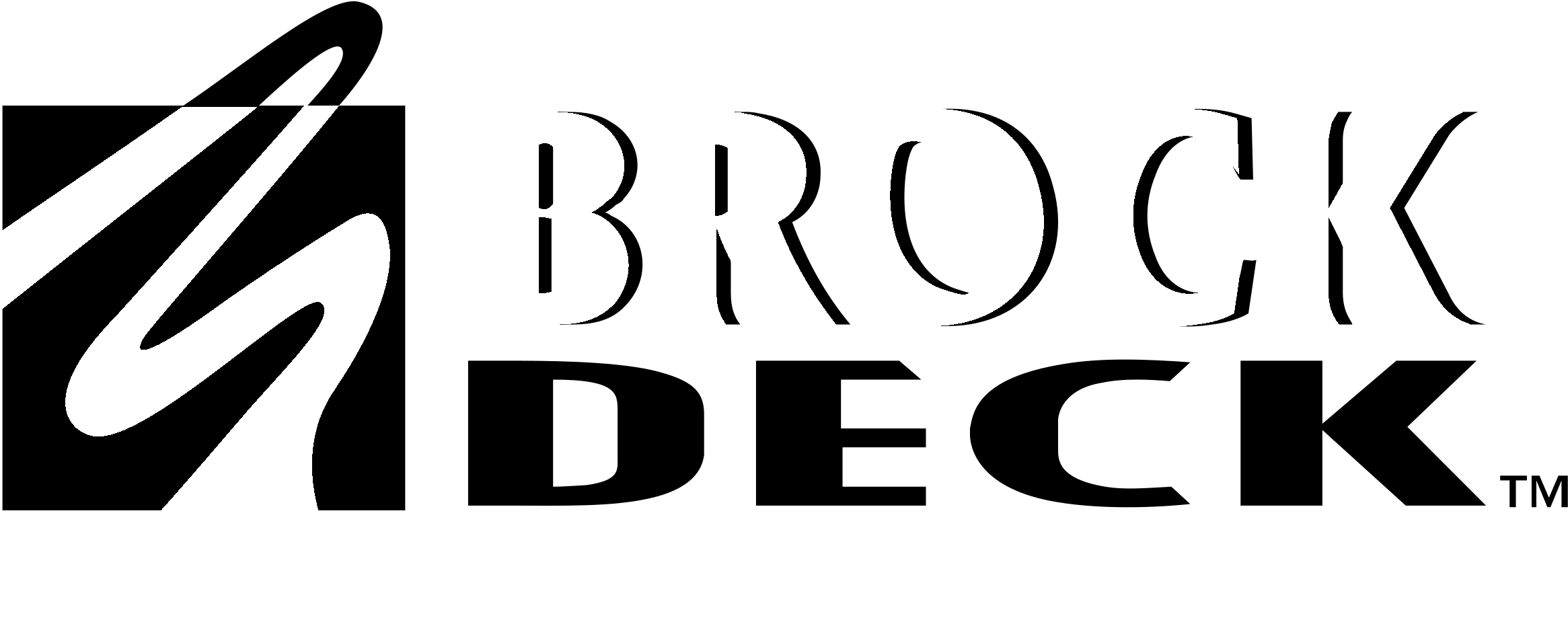 Brock Deck Systems Logo Black And White - Logo (2400x2400), Png Download