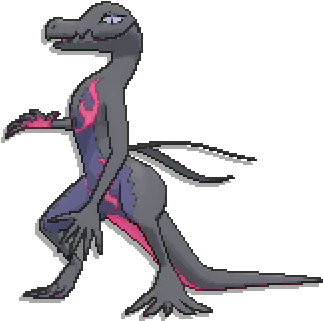 #08 - Salazzle - Datamined Pokemon Sun And Moon (378x356), Png Download