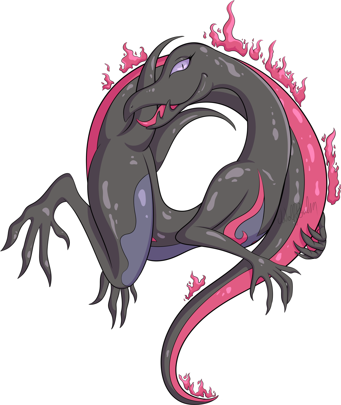 Sassy Salazzle - Canvas (1280x1828), Png Download