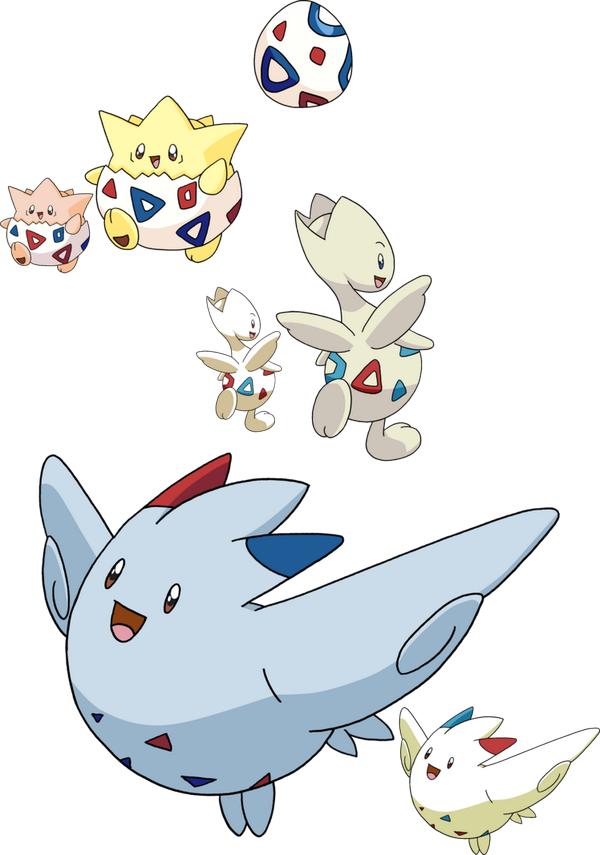 #togepi Will Only Be Evolved Into #shiny #togetic, - Togetic Vs Shiny Togetic (600x855), Png Download