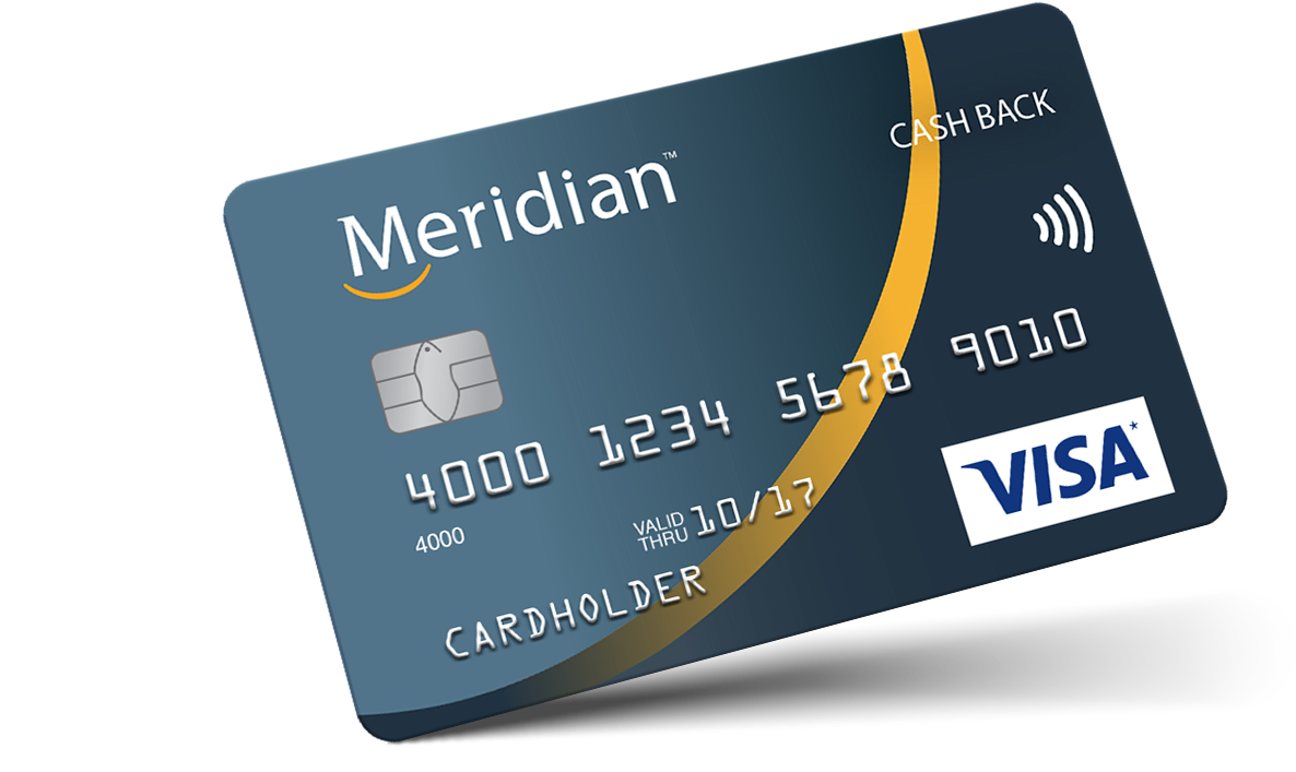 Apply Now - Meridian Credit Union Visa (1304x772), Png Download