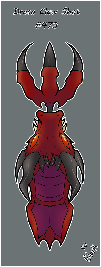 A Dragon Themed Claw Shot For All Your Dragon Scaling - Illustration (485x1200), Png Download