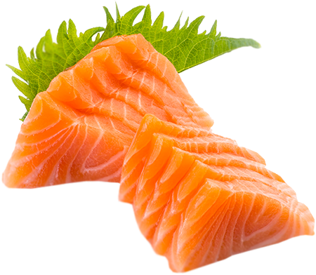 Next - Sashimi De Salmão Png (450x392), Png Download