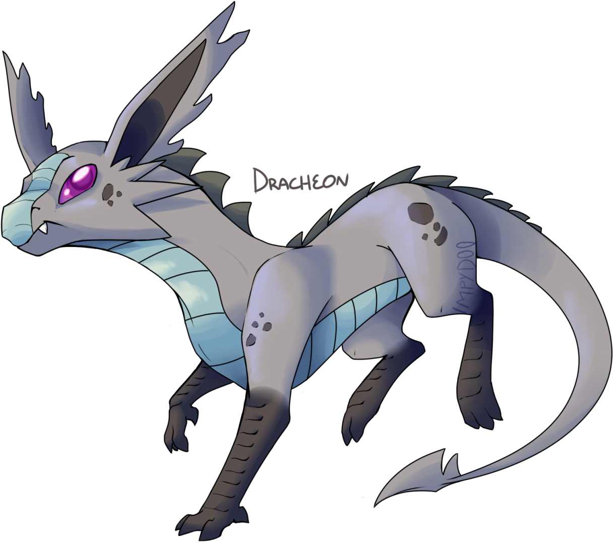 Dragon Evolves From Eevee While Holding A Dragon Scale - Evolutions Of Eevee Dragon Type (1280x1142), Png Download