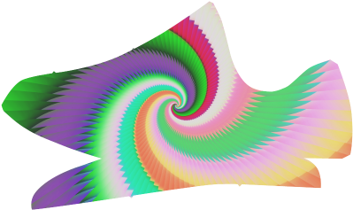 Colorful Spiral Dragon Scales Grus Women's Breathable - Graphic Design (500x500), Png Download