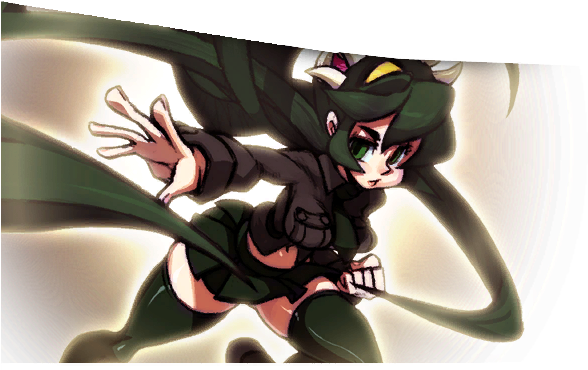 Skullgirls Ui Win Textures Charselect Portraits Fukua01 - Fukua White Skullgirls (626x408), Png Download