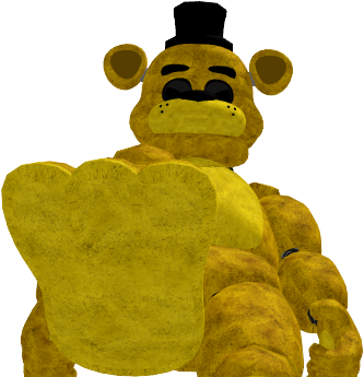 Golden Freddy Pov Stomp - Golden Freddy Png (640x360), Png Download