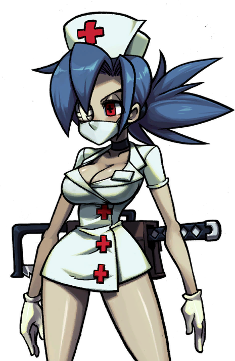 Valentine 00 Neutral-esrb - Skullgirls Valentine (465x715), Png Download