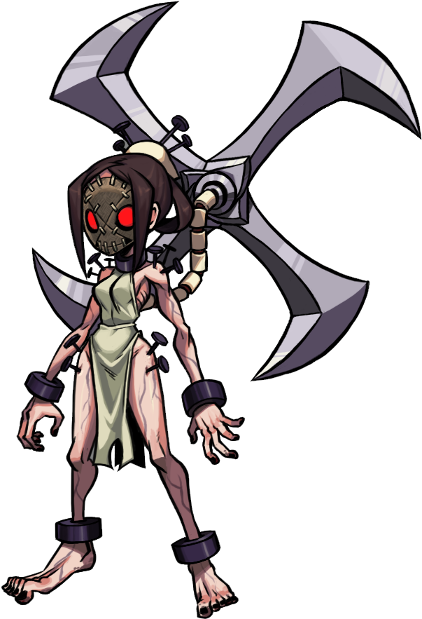 Skullgirls Combat Video - Skullgirls Painwheel Png (800x1172), Png Download