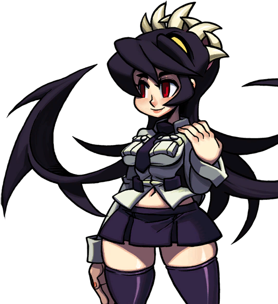 Skullgirls Filia Thighs (600x636), Png Download