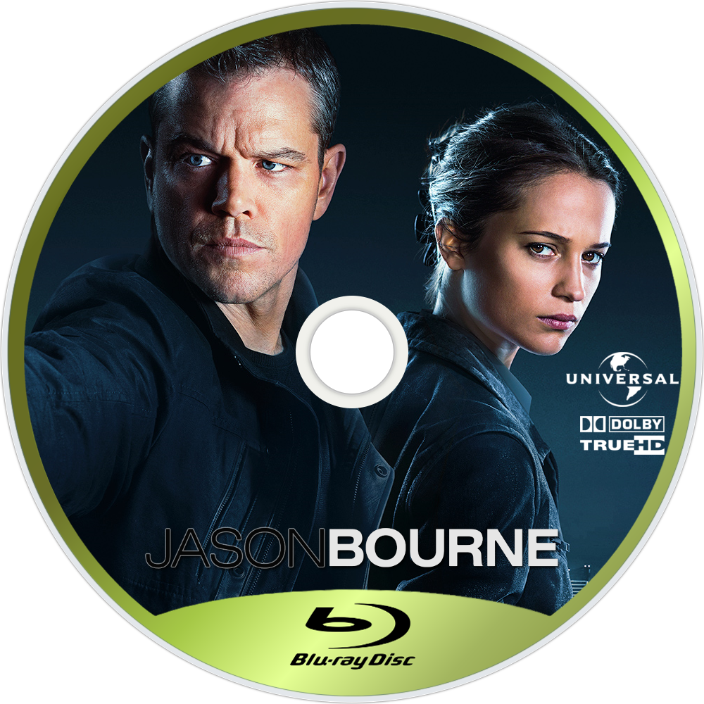 Jason Bourne Bluray Disc Image - Jason Bourne (4k Ultra Hd + Blu-ray) (1000x1000), Png Download
