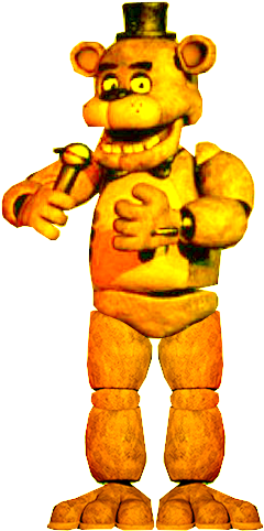 Golden Freddy Standing - Teddy Bear (900x600), Png Download