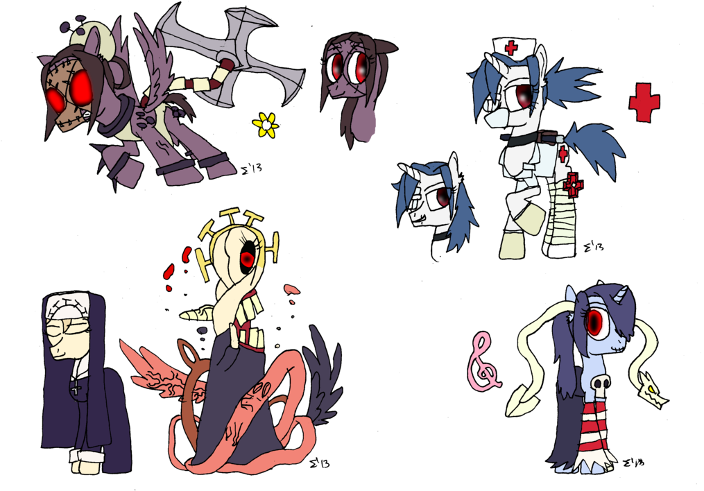 Sigmatheartist, Double , Leviathan, Nun, Nurse, Painwheel, - Artist (1024x744), Png Download