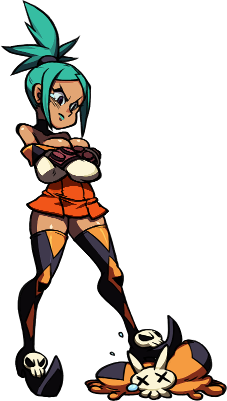 Cerebella Lose - Cerebella Skullgirls Character Design (454x801), Png Download