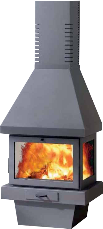 Camino A Legna Atos - Chimenea De Leña Atlanta (436x806), Png Download