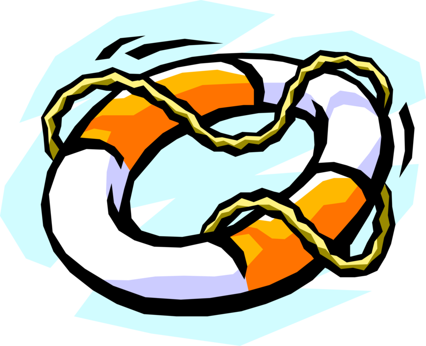 Vector Illustration Of Lifebuoy Ring Lifesaver Life - Lifebuoy (862x700), Png Download