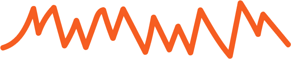 Jagged Line Orange - Portable Network Graphics (980x200), Png Download