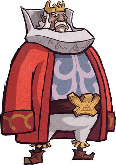 Daphnes Nohansen Hyrule - Zelda Wind Waker King (379x538), Png Download
