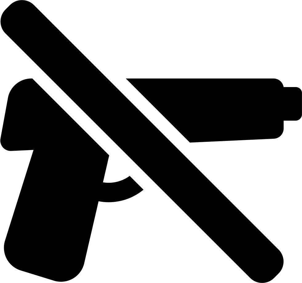 No Guns Sign - Señal De Prohibido Armas (981x920), Png Download