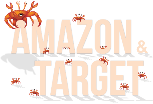 Crabs On Amazon And In Target - Wall Ball Target Decal (498x337), Png Download