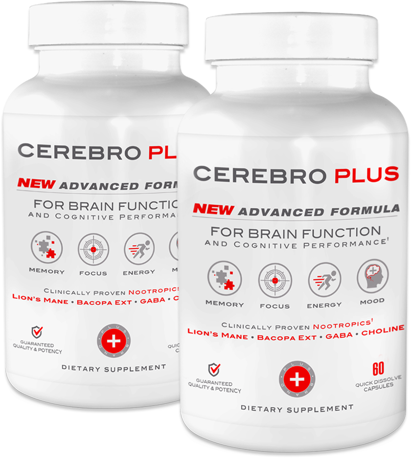 Cerebro Plus Brain Health And Cognitive Enhancer - Brain (1000x1000), Png Download